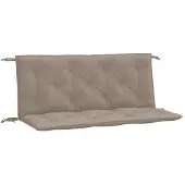 vidaXL Tuinbankkussens 2 st 120x50x7 cm oxford stof taupe