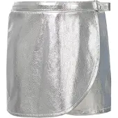 LOOXS 10sixteen imitatieleren wikkelrok zilver Meisjes Imitatieleer Effen - maat 176