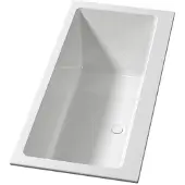Riho Rethink Cubic inbouwbad - 180x80cm - speciaal muurmodel - acryl - glans wit B160001005