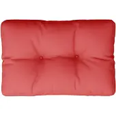 vidaXL Palletkussen 50x40x12 cm stof rood