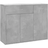 vidaXL Dressoir 88x30x70 cm bewerkt hout betongrijs