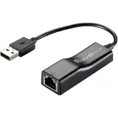 LevelOne 540023 (USB 2.0, RJ45), Netwerkadapter, Zwart