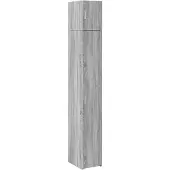 vidaXL Opbergkast smal 30x42,5x225 cm bewerkt hout grijs sonoma eiken