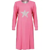 Irresistible Dames Nachthemd - 100% Gekamde Katoen - Roze - Maat L