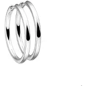 The Jewelry Collection Zilveren Klapoorringen rond 1001565