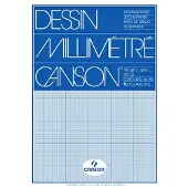 Canson Millimeterblok canson a3 90gr blauw