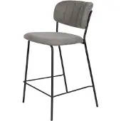 Puur Viken barstoel 65 cm grijs zwart