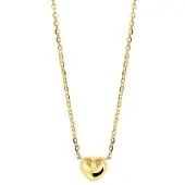 Trendjuwelier huiscollectie 4018337 Collier Geelgoud Hart 1,0 mm 38 + 2 cm