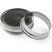Hendi Set koekjessnijders met gekartelde rand, Koekjessnijders, Zilver