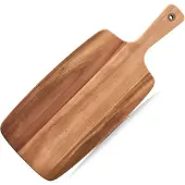 Zeller Rechthoekige Acacia houten keuken snijplank met handvat 52 cm - serveerplank
