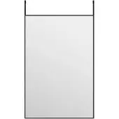 vidaXL Deurspiegel 40x60 cm glas en aluminium zwart