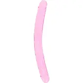 Realrock Realistische Dubbele Dildo van 34 cm - Transparant