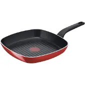 Tefal GRILLP B 26X26 EASY CLEAN ROOD [B5724053], Pan + steelpan, Rood