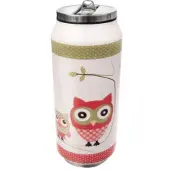 Orion Thermosbeker Blik Uil 400ml RVS - Warm & Koud