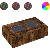 vidaXL Salontafel met Infinity LED 116x69x40 cm gerookt eikenkleurig