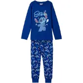 Cerda Stitch Stitch Pyjama - Donkerblauw - 100% Katoen. Maat 146/152 cm - 11/12 jaar