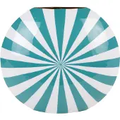 Present Time Vaas Candy Swirl - Blauw - 40x11x35cm - IJzer - Modern - Bloemenvaas - Woondecoratie - Decoratieve vaas voor woonkamer of slaapkamer