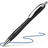 Schneider balpen Slider Rave, extra breed, blauwe inkt, zwart 5 stuks
