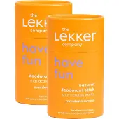 The Lekker Company deodorant stick mandarijn & citroen duoverpakking