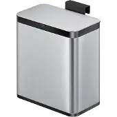 EKO - Puro S Food Waste Caddy 7 liter - stainless steel plastic - matRVS, zwart - Prullenbak
