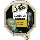 Sheba 20x Classics in paté 85 g Gevogelte Cocktail