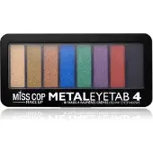 Miss Cop METAL EYE TAB 4 - oogschaduw metallic Palette