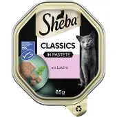 Sheba 10x Classics in paté zalm 85 g