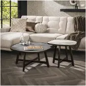 Meubelplaats Wandplank 90 organic - Massief acacia naturel