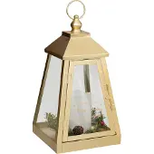 Atmosphera Metalen lantaarn met LED-kaars, 32 x 17 cm