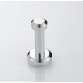 Sanimex - Handdoekhaak - Wandhaak - Knop - Rond - Aluminium - Zilver