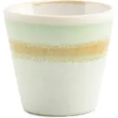 Salt & pepper Mokkakop 10cl groen Flow (Set van 4)