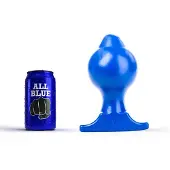 All Blue Buttplug 18 x 10 cm - blauw