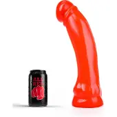 All Red Dildo 33 x 7 cm - rood
