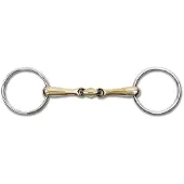 Waldhausen Cooper Dubbel Gebroken Trensbit Goud 12.5 cm
