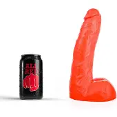 All Red Klassieke Dildo 22 x 5,4 cm - rood