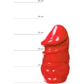All Red Dildo 32 x 16,5 cm - rood