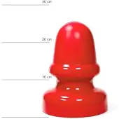 All Red Buttplug 23 x 13,5 cm - rood