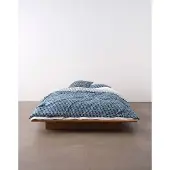 Marc O'Polo Kussensloop Monogram Space Blue (Satijn)-60 x 70 cm (standaard)