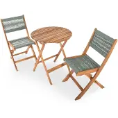 Intergard Bistroset tuinmeubel tuinset Acaciahout 3-delig