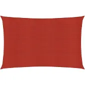vidaXL Zonnezeil 160 g/m² 2,5x4,5 m HDPE rood