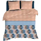 Romanette Dekbedovertrek Briancon Cinnamon Flanel-200 x 200 / 220 cm | 2-Persoons
