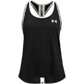 Under Armour Sporttop 'Knockout' zwart / wit