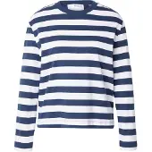 Selected Shirt 'ESSENTIAL' donkerblauw / wit