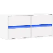 vidaXL Tv-wandmeubel met LED-verlichting 100x31x45 cm wit