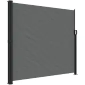 vidaXL Windscherm uittrekbaar 180x600 cm antracietkleurig