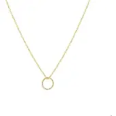 The Jewelry Collection Geelgouden Collier rondje 0 4018965