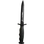 Epsealon Long Silex Titanium Dagger Knife Zwart