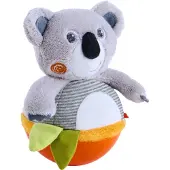 Haba Roly Poly Koala Wobbelend Dier Chime Speelgoed voor Tummytime, Ideaal vanaf 6 Maanden