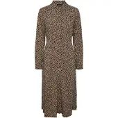 Pieces PCNOVA LS MIDI DRESS NOOS BC Dames Jurk - Maat S
