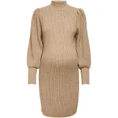 ONLY Maternity Jurk 'Katia' lichtbruin